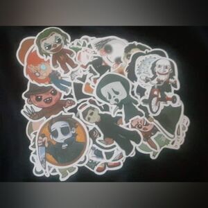 Set Of 50 Various NWOT Horror Character Themed Vinyl Stickers